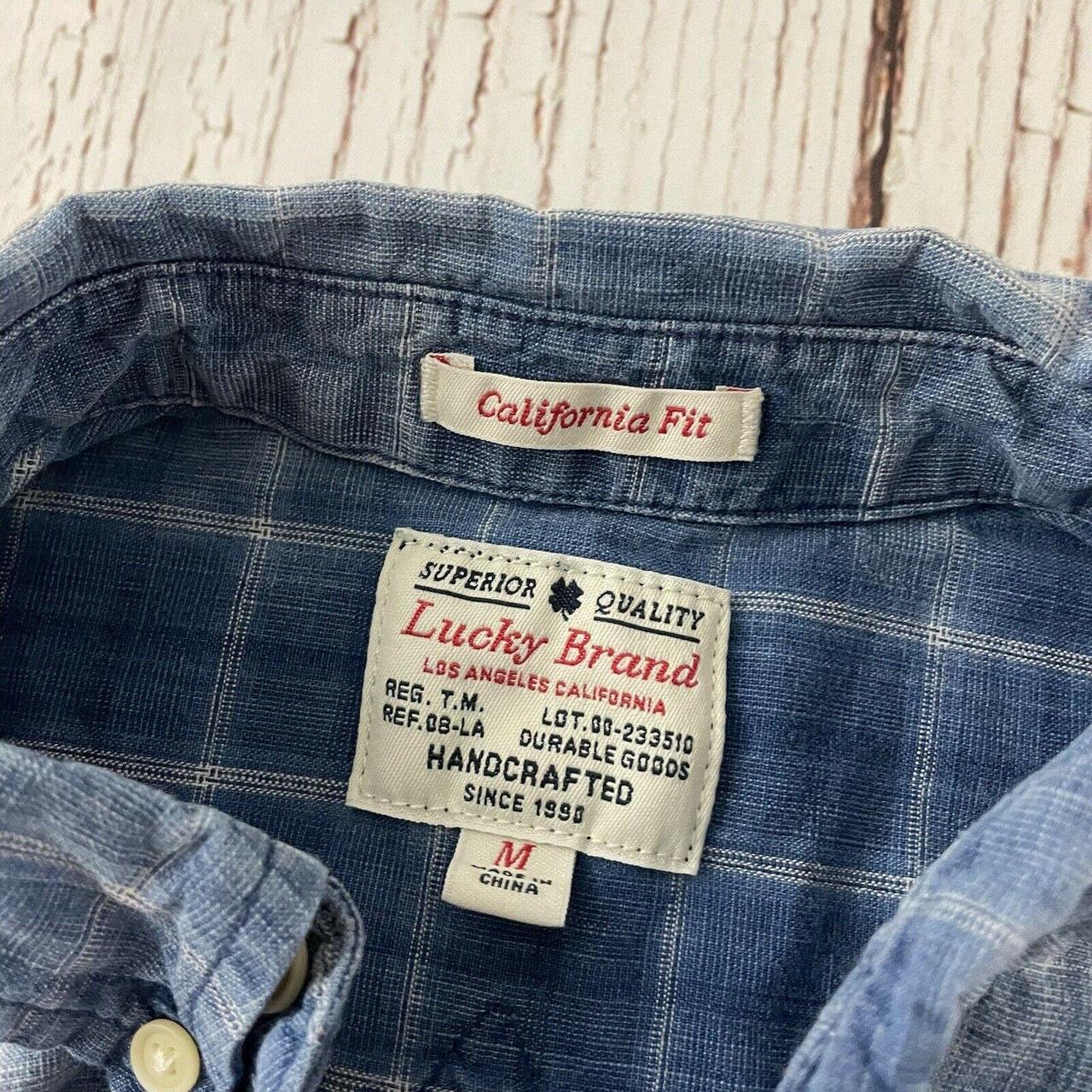 Lucky Brand Plaid California Fit Long Sleeve Button... - Depop