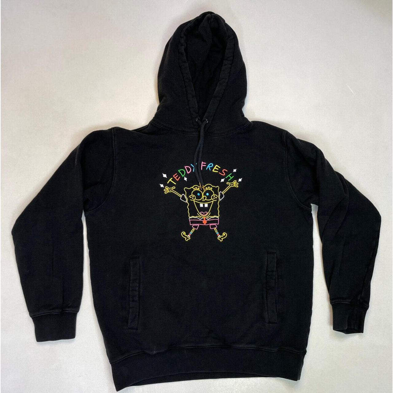 teddy fresh spongebob black hoodie