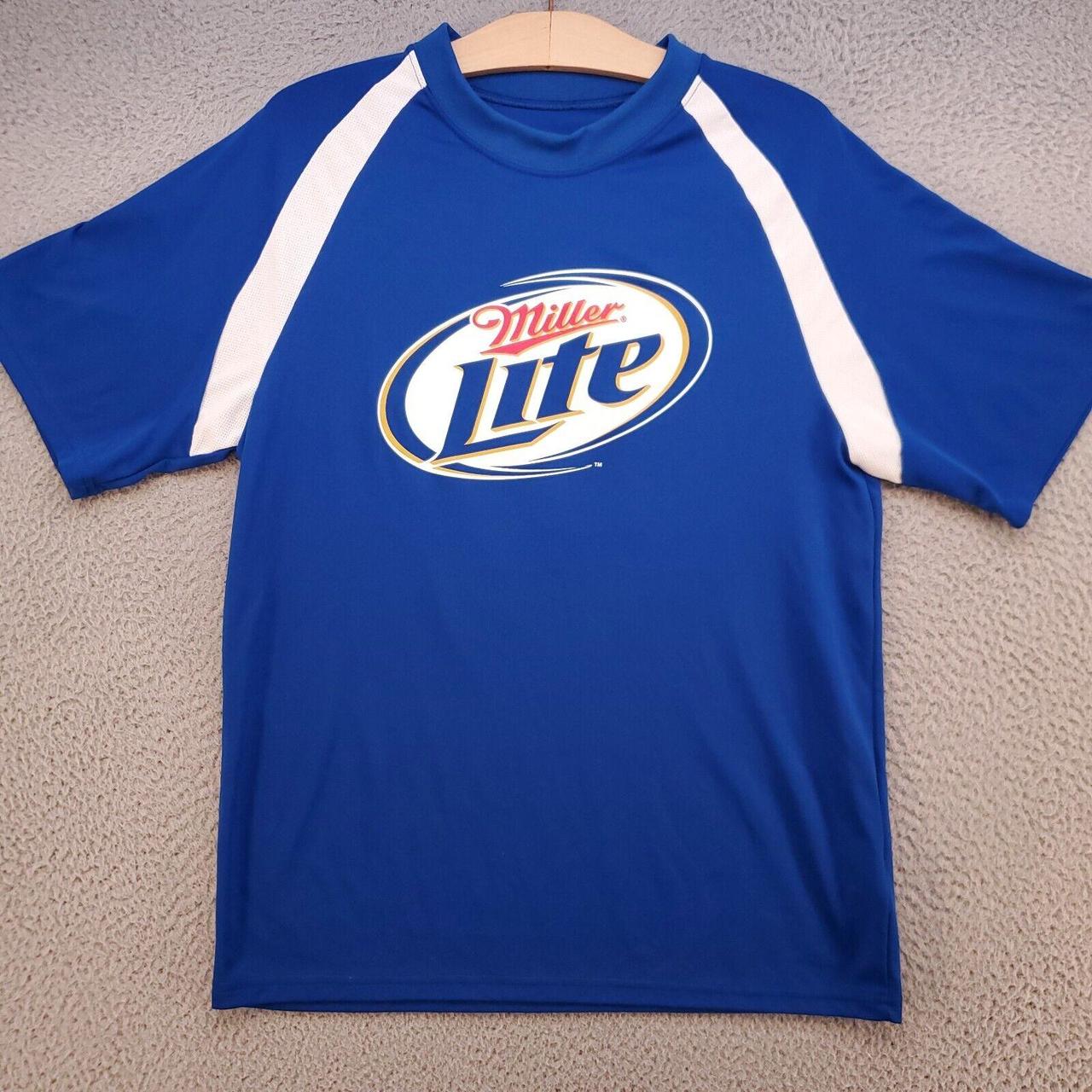 Augusta Sportswear Men's White and Blue Tshirt Depop