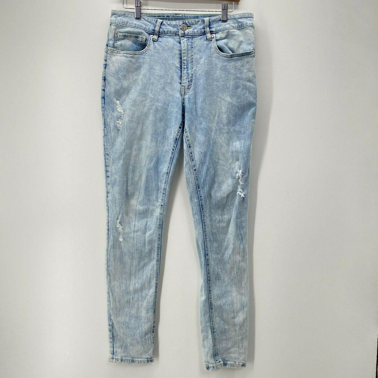 Original Use Jeans Men's 32 Blue Skinny Distressed... Depop