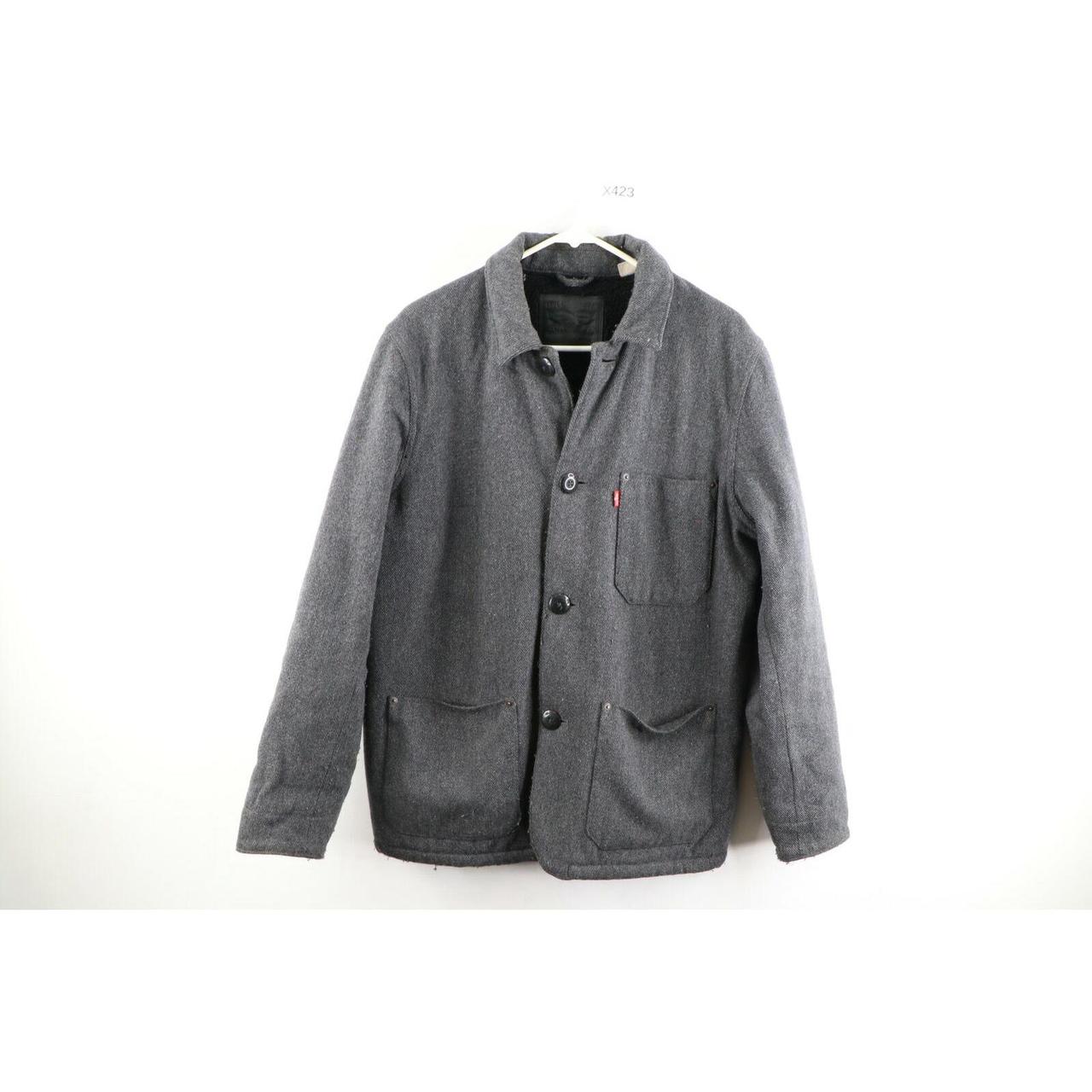 sherpa lined engineer's coat