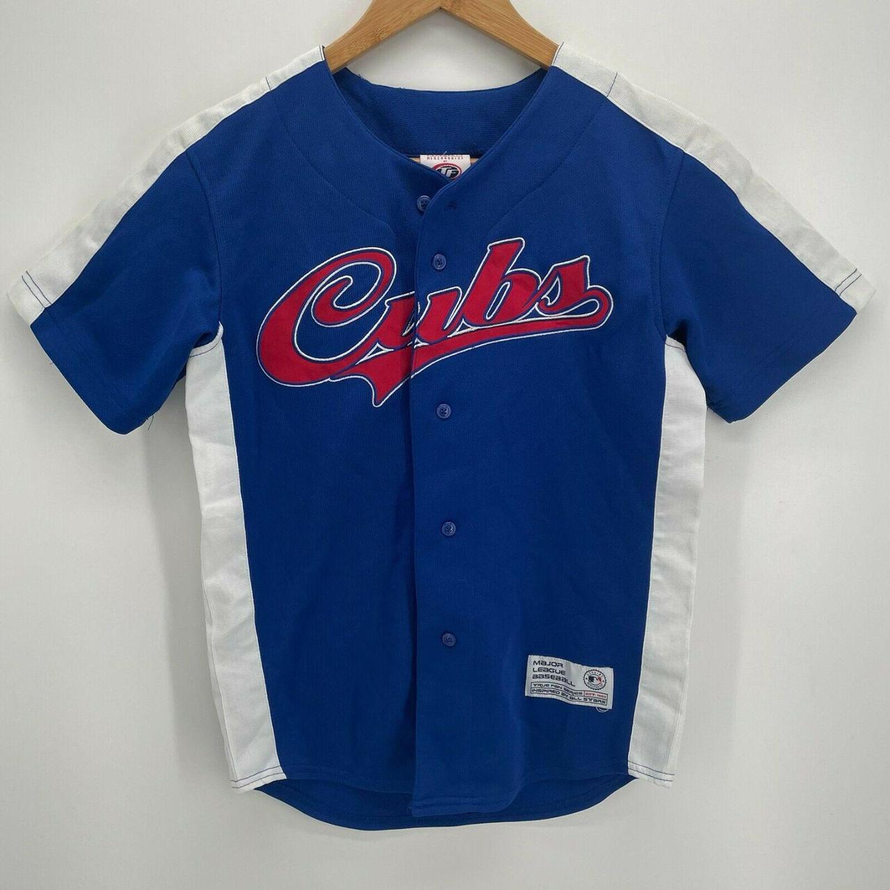 Chicago Cubs Jersey Blank Youth Medium MLB True Fan - Depop