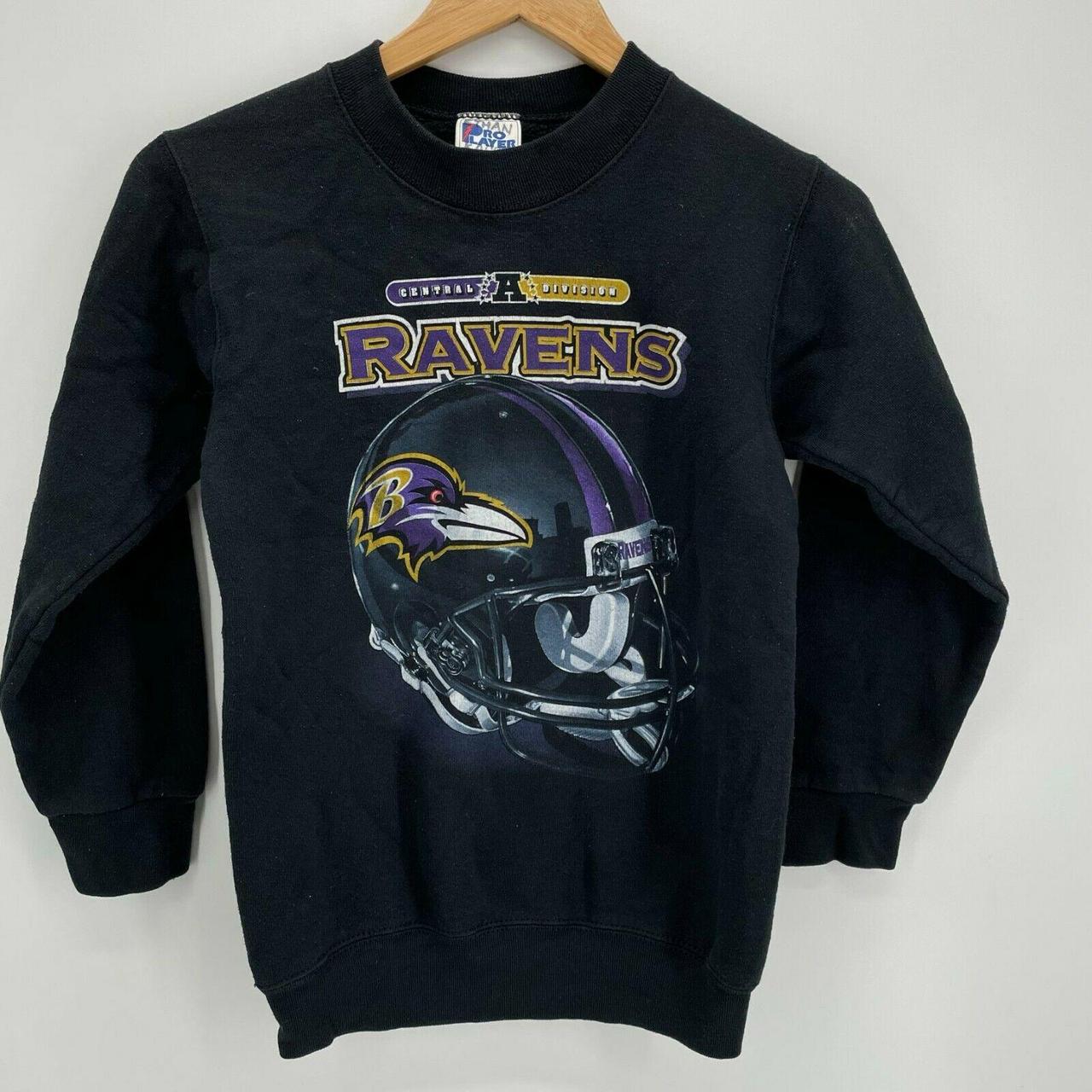 Pro Player Sweatshirt Youth M Black Baltimore Ravens - Depop