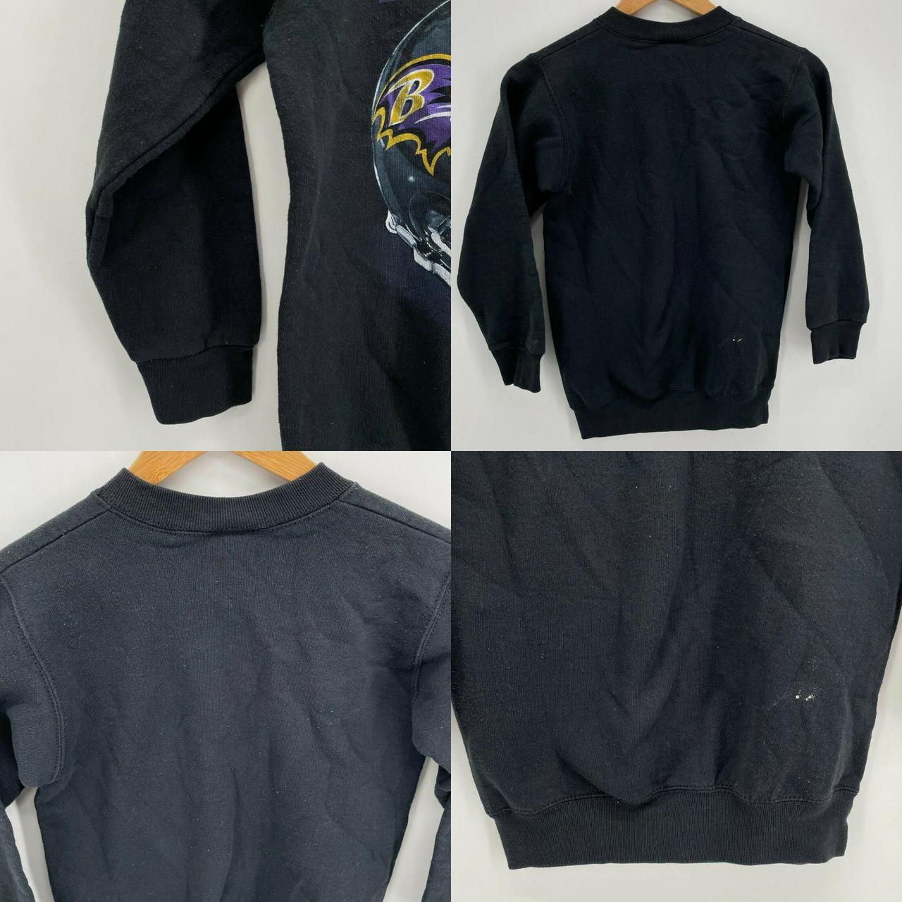 Pro Player Sweatshirt Youth M Black Baltimore Ravens Vintage Made