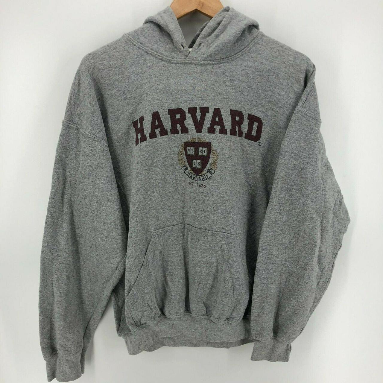 gray harvard sweatshirt