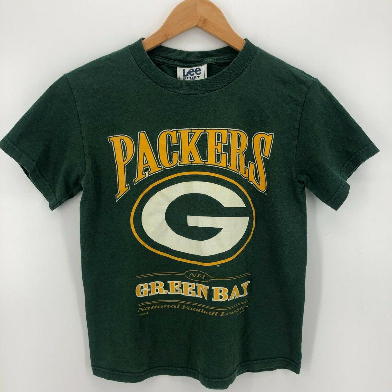 Lee Sport T-Shirt Youth M Green Green Bay Packers - Depop