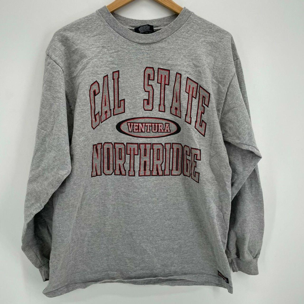Jansport Long Sleeve T-Shirt Men's M Gray Cal State... - Depop