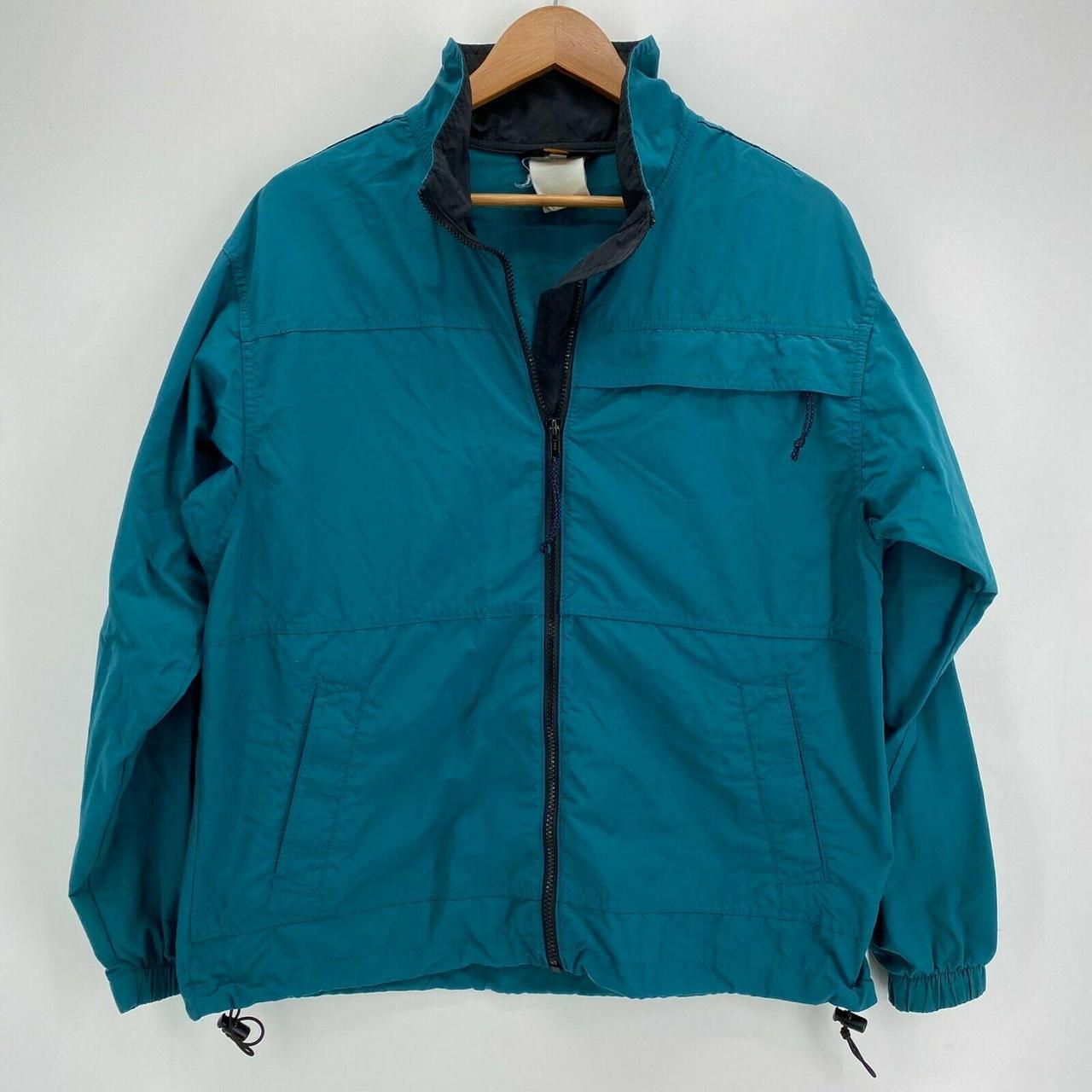 REI Windbreaker Jacket Men's S Green Full Zip... - Depop
