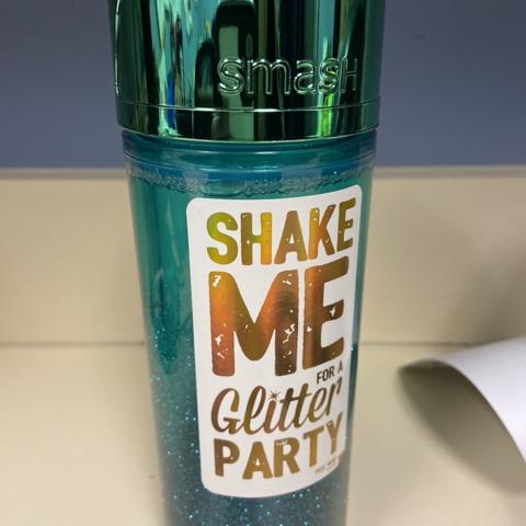 Smash Shake Me For A Glitter Party Water Bottle 