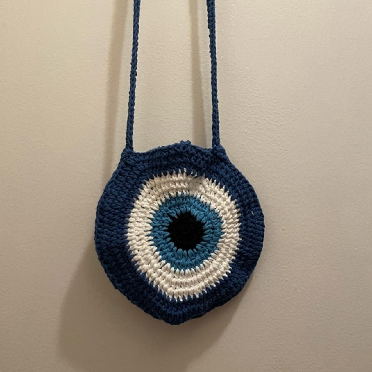 evil eye crochet bolsa
