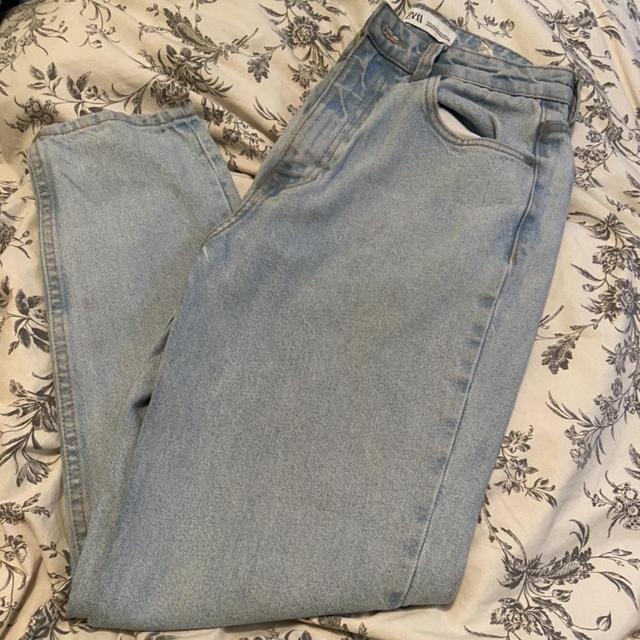 Brown and white check/gingham print cross over Depop