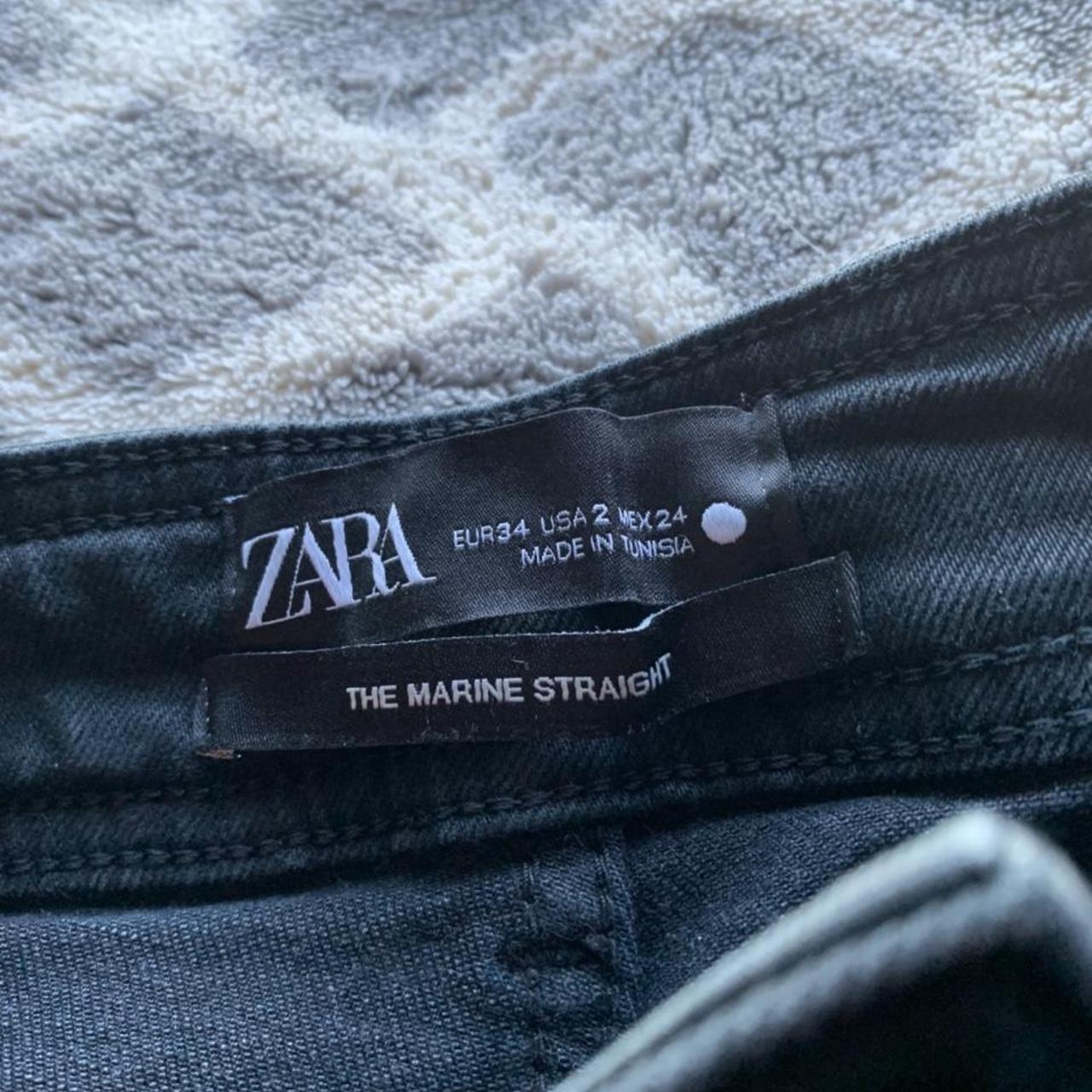 zara marine straight jeans