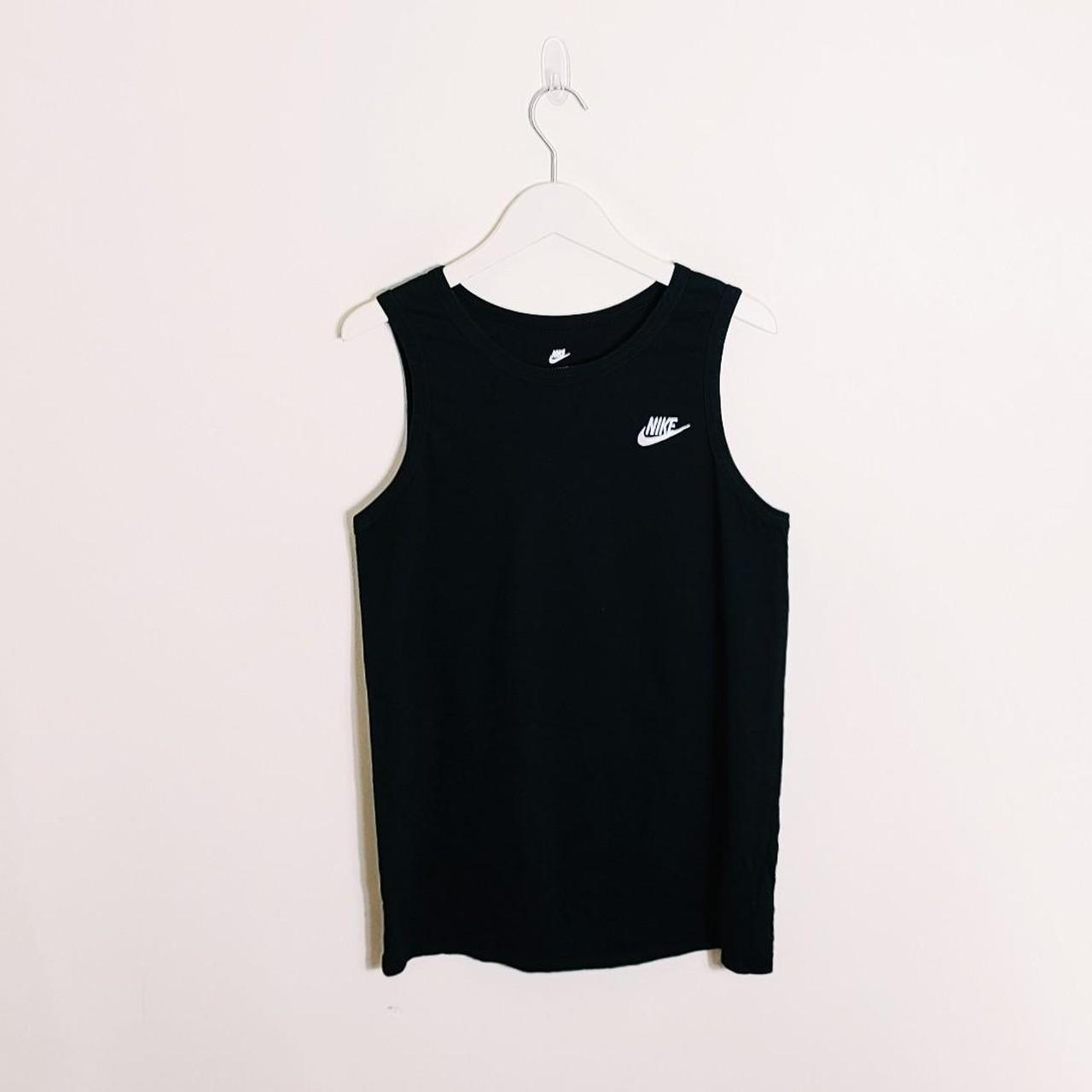 vintage black Nike vest top / Nike sleeveless t... - Depop