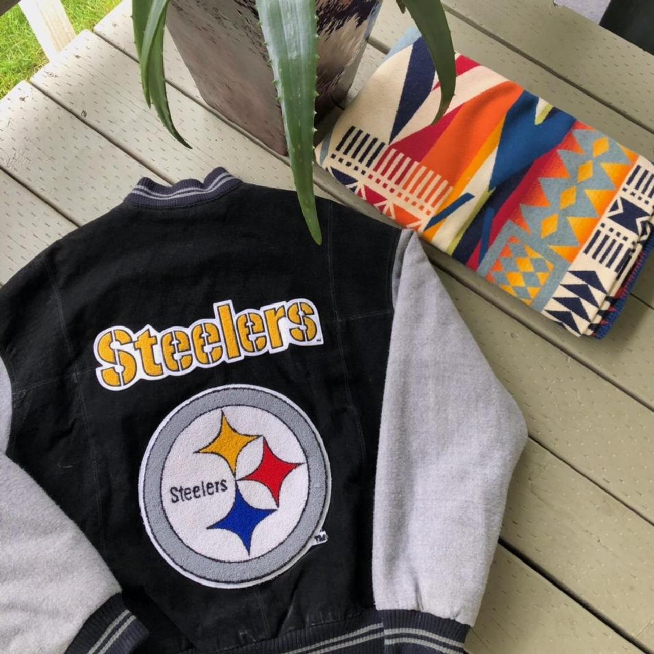 Pittsburgh Steelers nfl jacket Size m Good - Depop