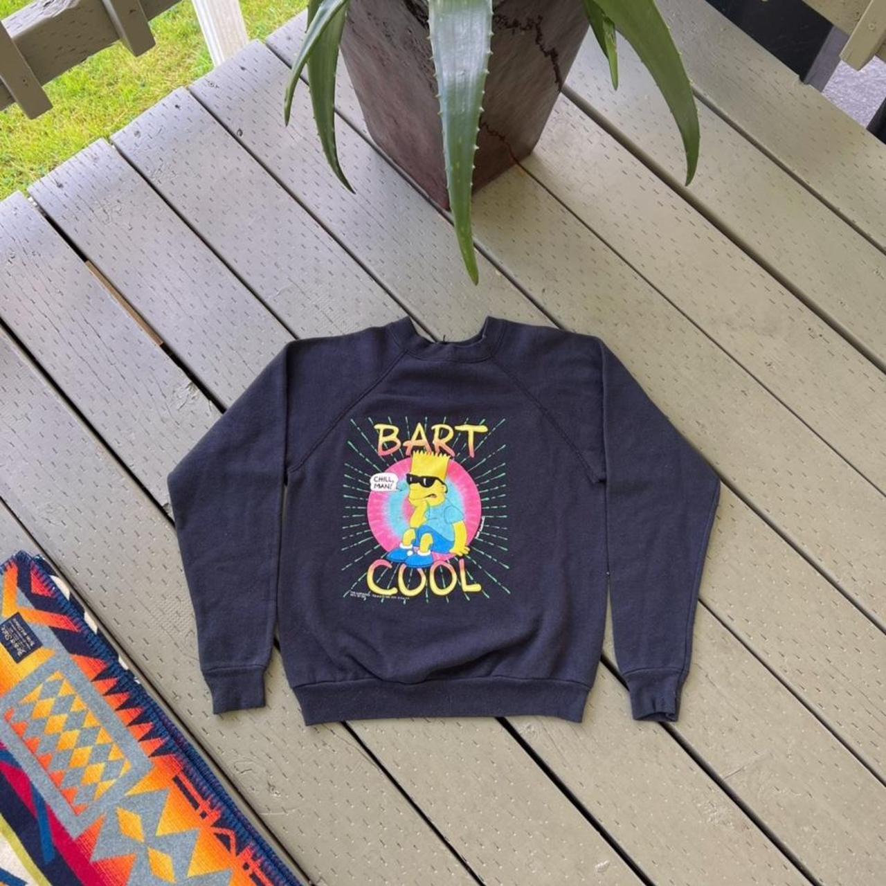 bart simpson the simpsons 80s vintage 80s sweater - Depop