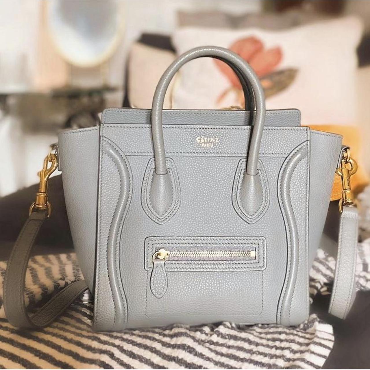 Celine nano outlet luggage grey