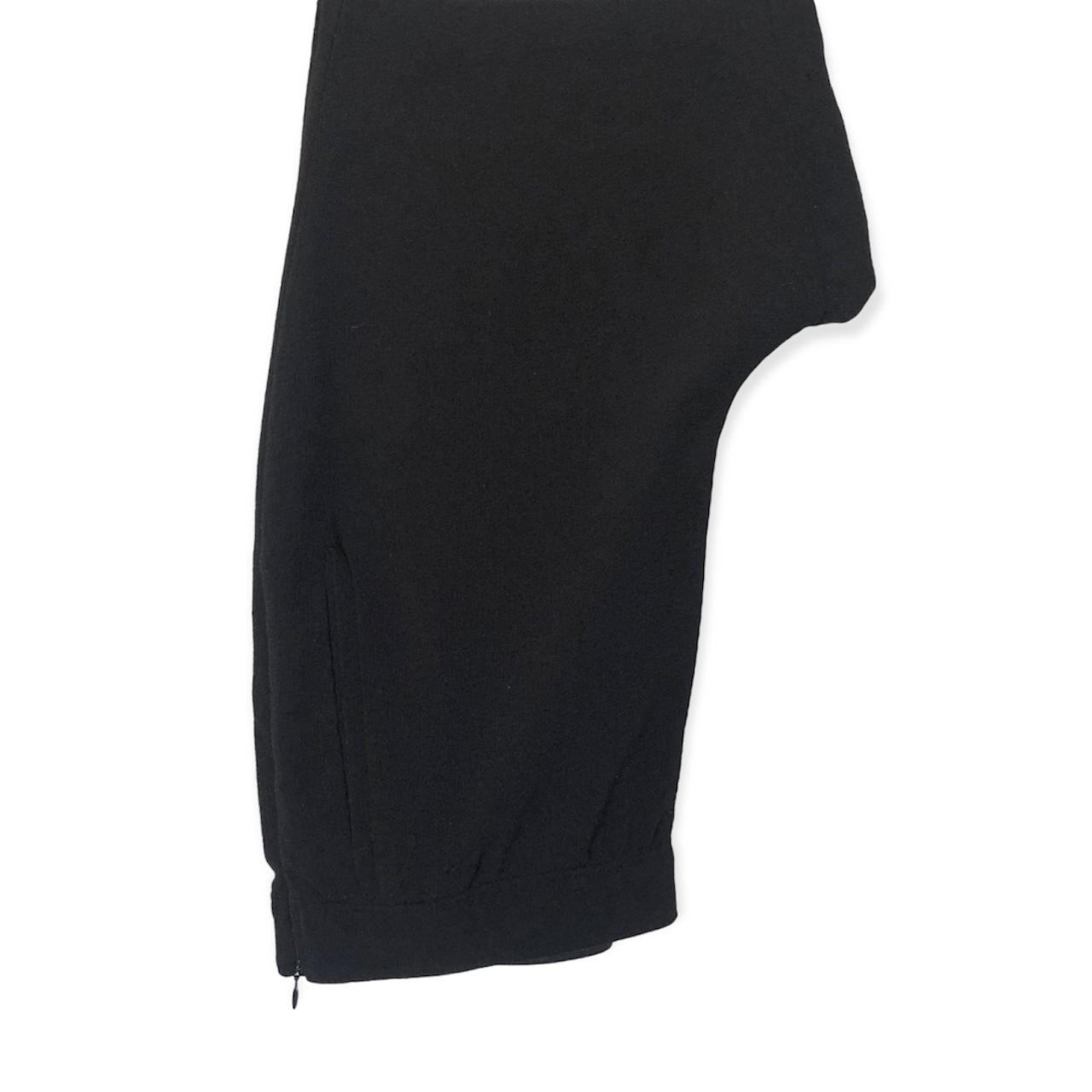 oak + fort - straight leg trouser in black with... - Depop