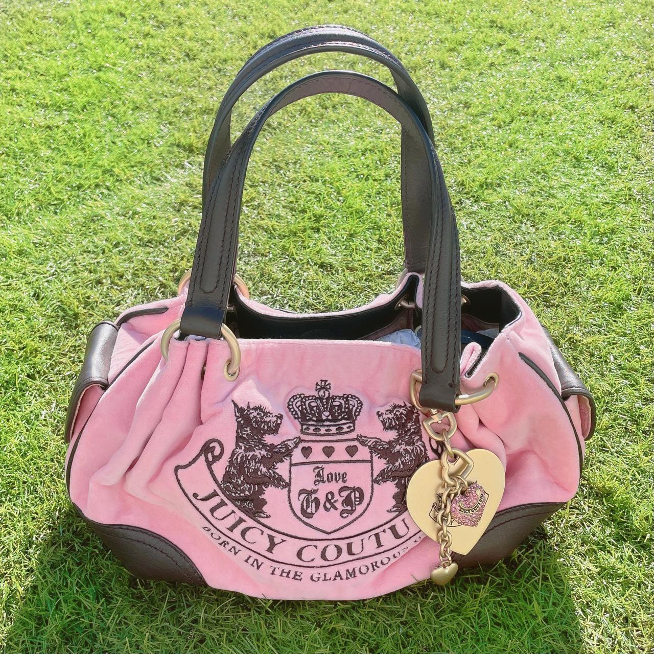 Juicy Couture Women's Pink and Brown Bag