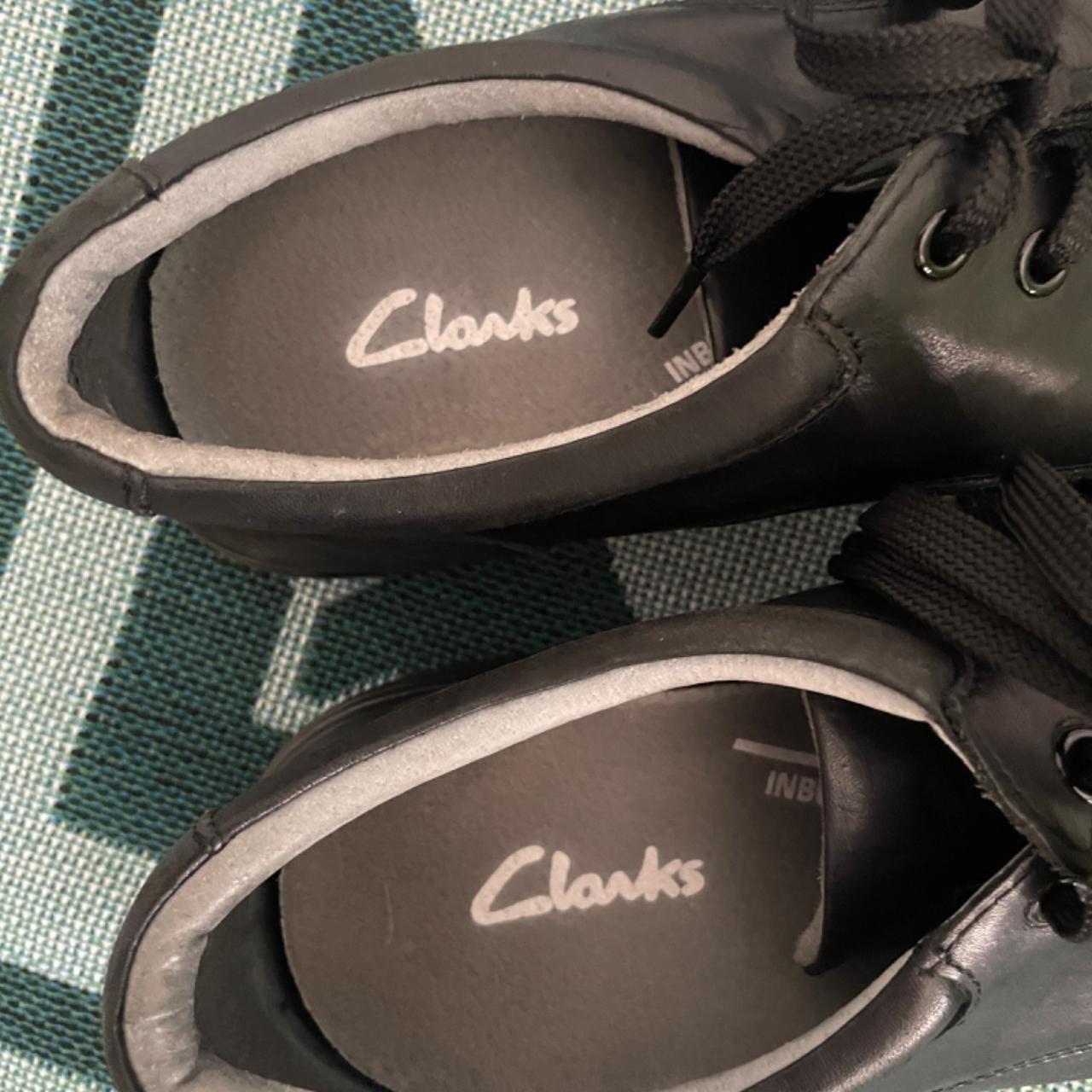 Black Clarks School Shoes Womens size 9 Width size... Depop