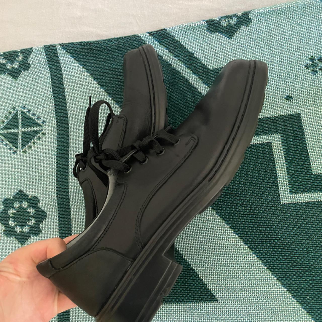 clarks black school shoes