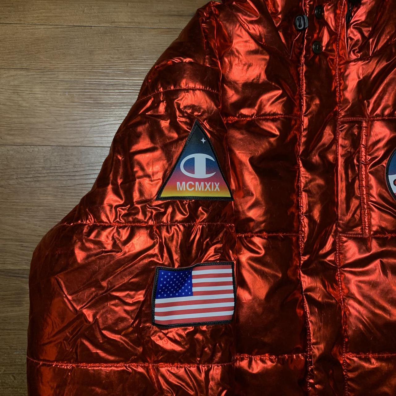 Champion puffer 2025 metallic jacket