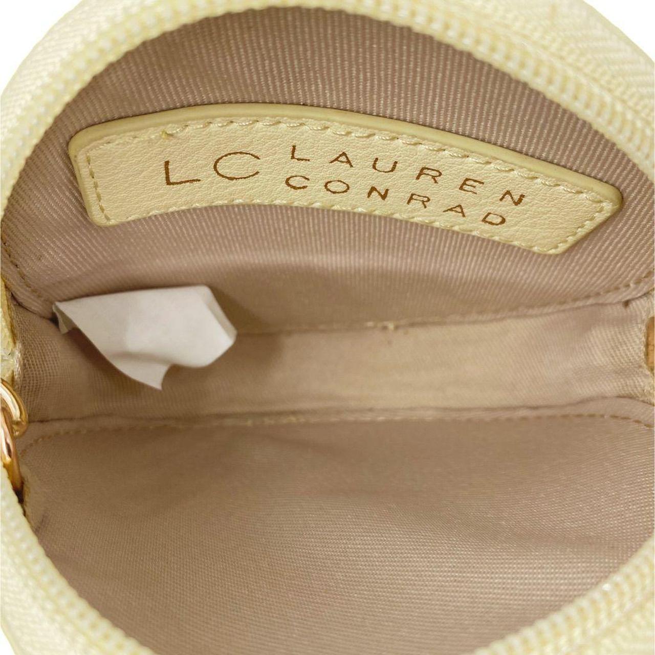 LC Lauren Conrad Wallet Cream With Flowers