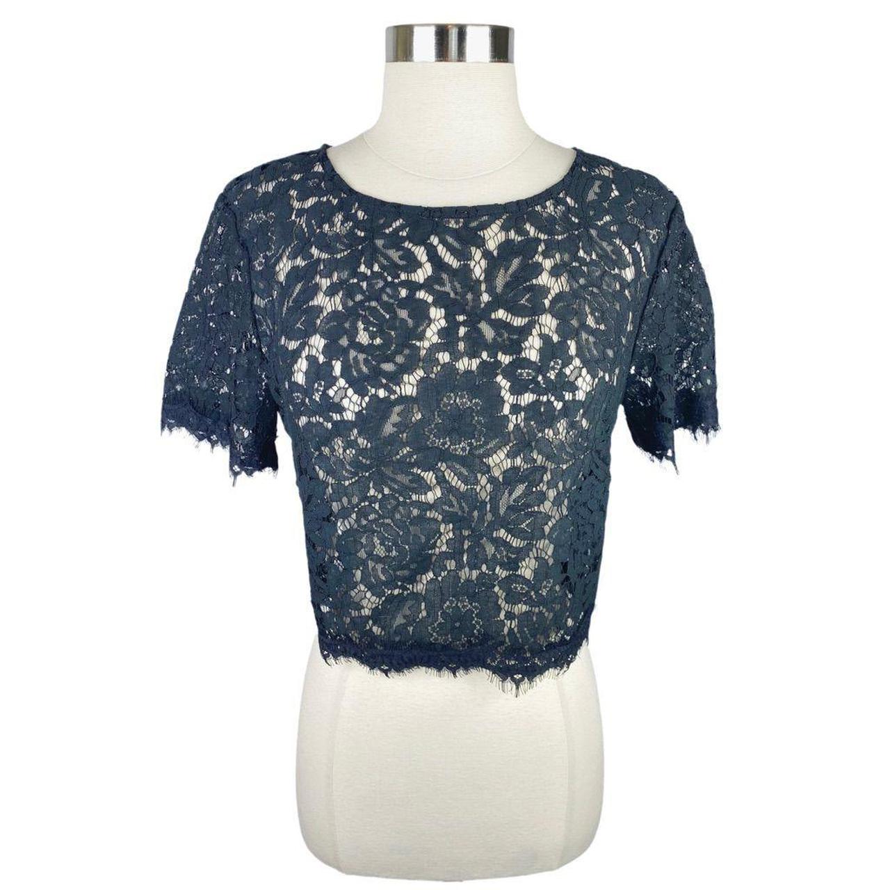 black lace shirt forever 21