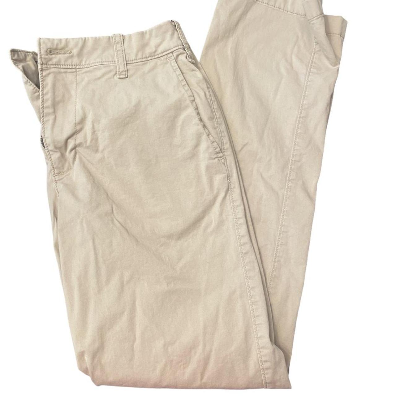 Hollister khaki slim straight chino pants... - Depop