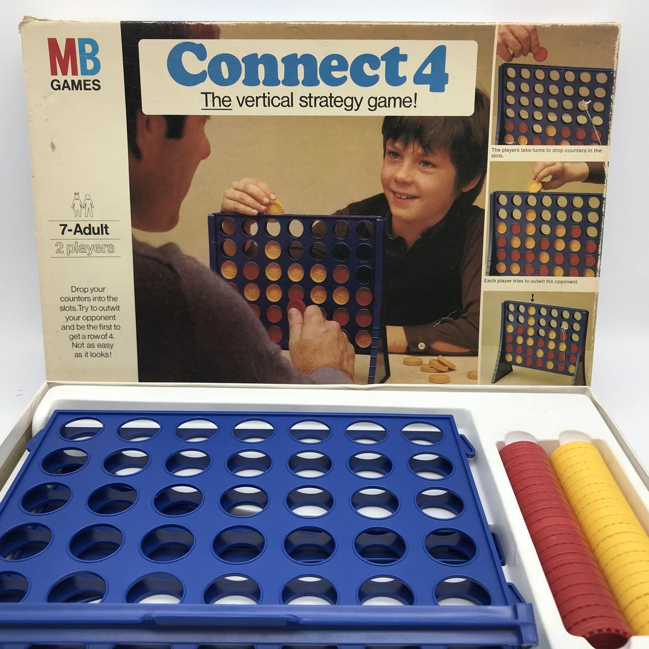 CONNECT 4 MB Games Original 1976 Vintage Edition... - Depop