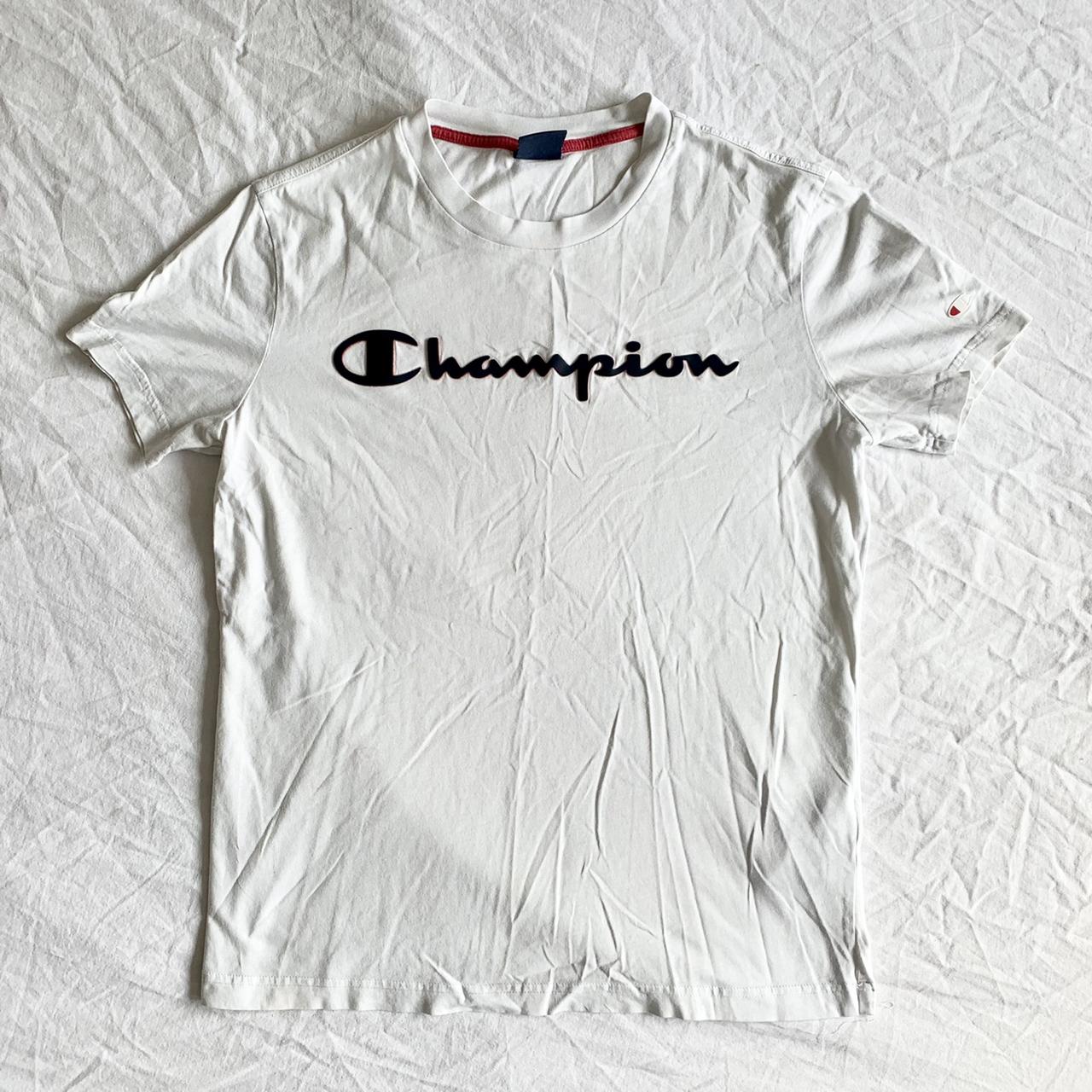 Fake champion hot sale tshirt