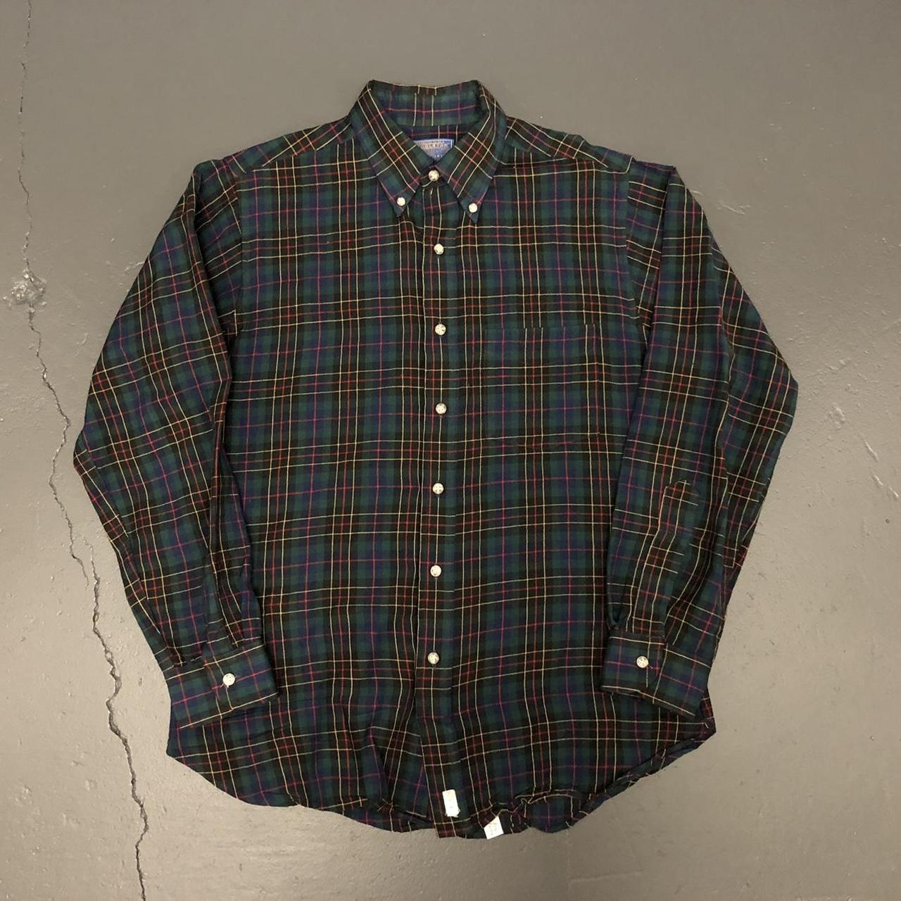 Vintage 90s Pendleton Made In Usa Plaid Flannel Depop 4812