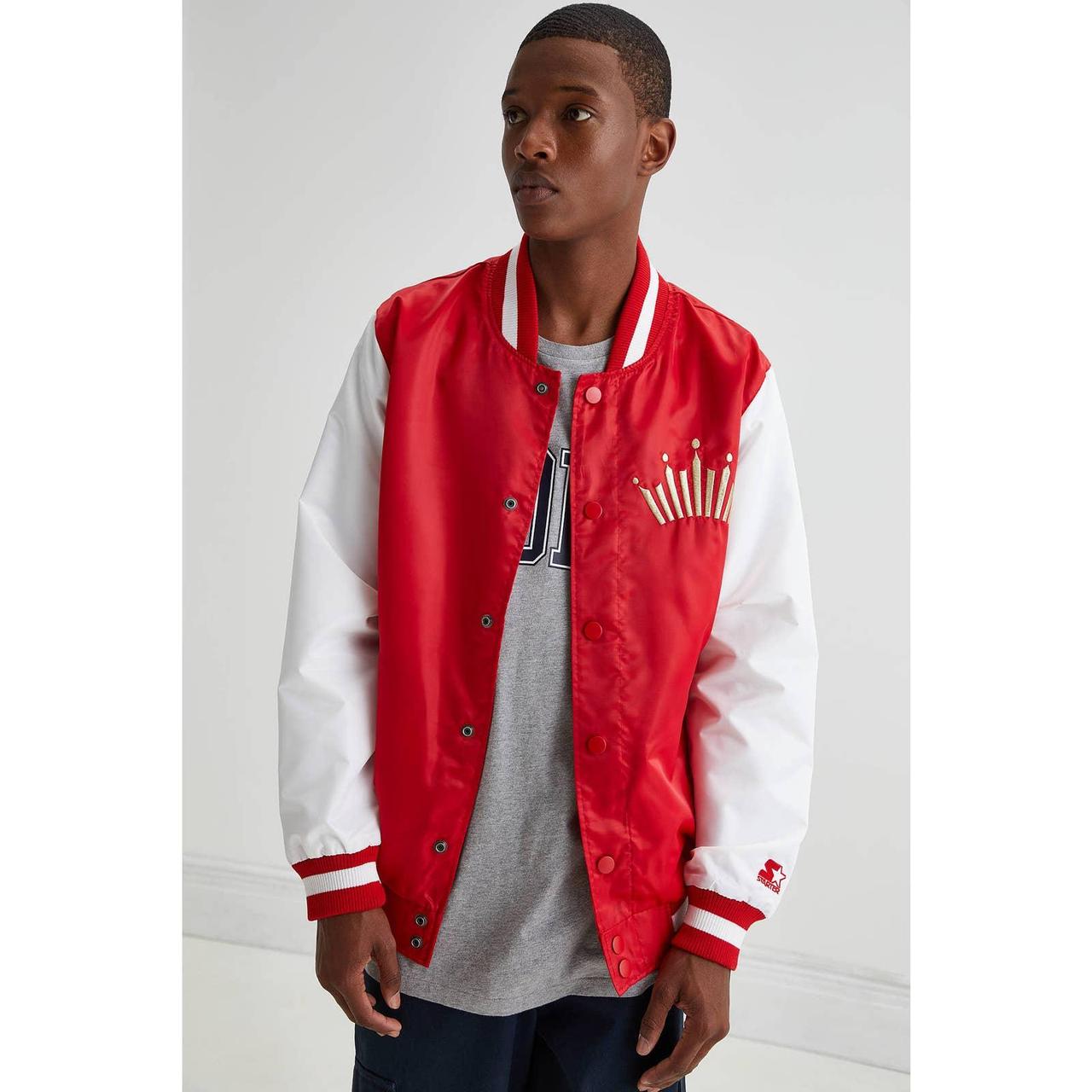 Urban Outfitters Men's Red and White Tailoredjackets Depop