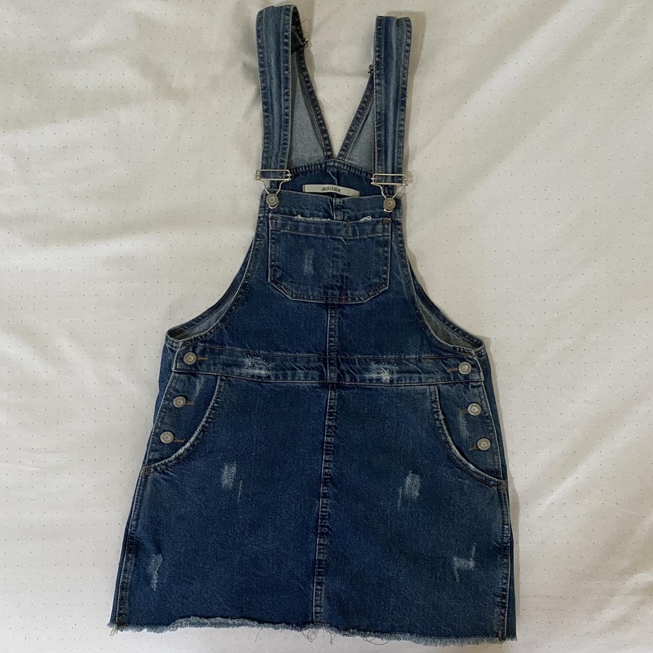 Urban Outfitters Women's Navy and Silver Dungarees-overalls | Depop