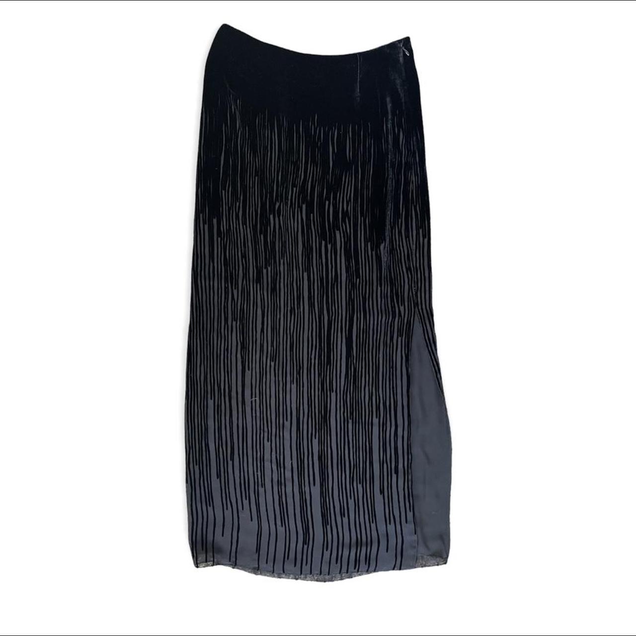 Grunge Velvet Mesh Skirt 🖤 The cutest velvet skirt... - Depop