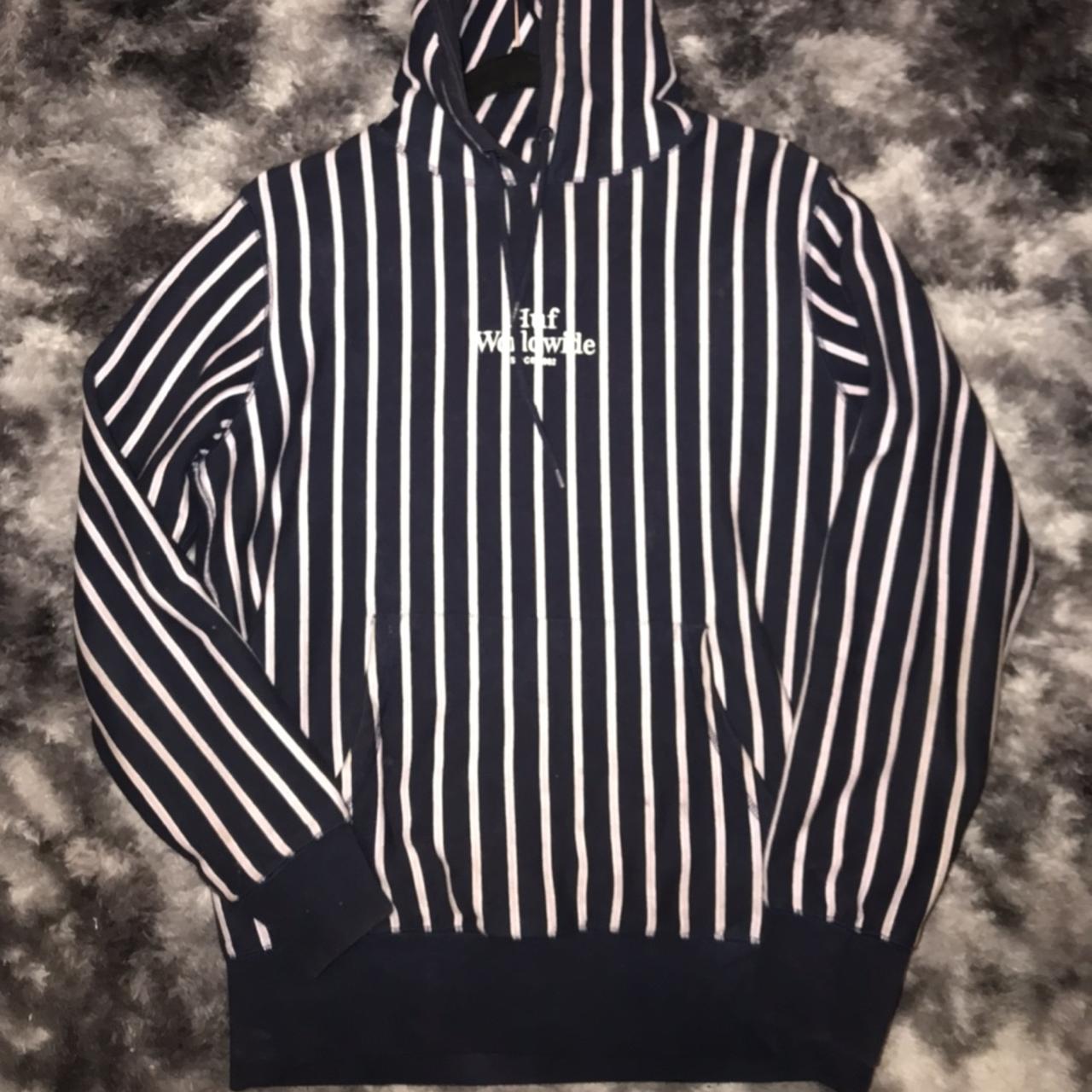 HUF STRIPED HOODIE PERFECT CONDITION huf skate