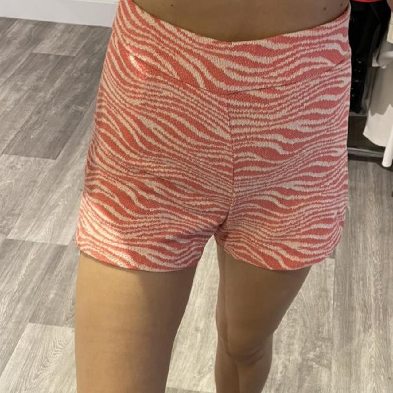 zara pink zebra shorts