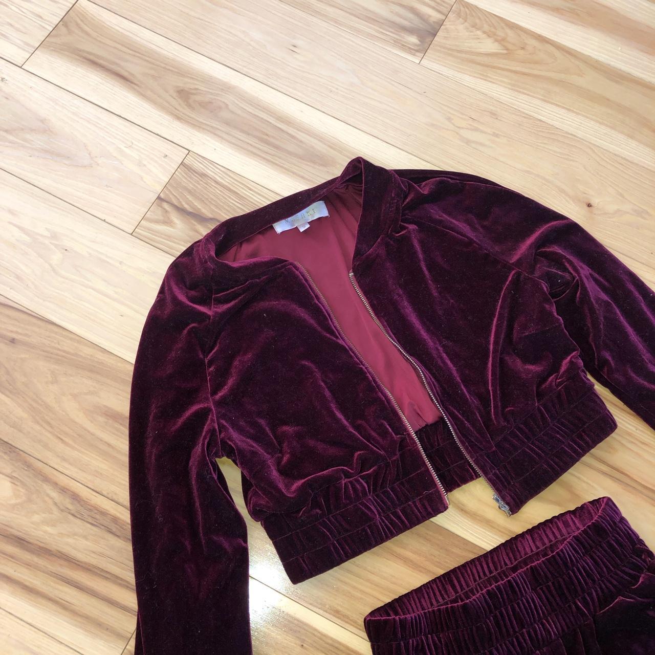 Meshki hot sale velvet tracksuit