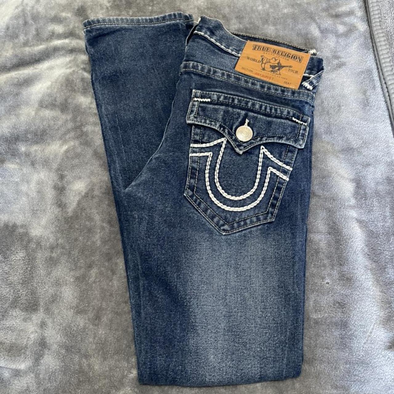 True religion jeans thick stitch size 32 mens. Worn... - Depop