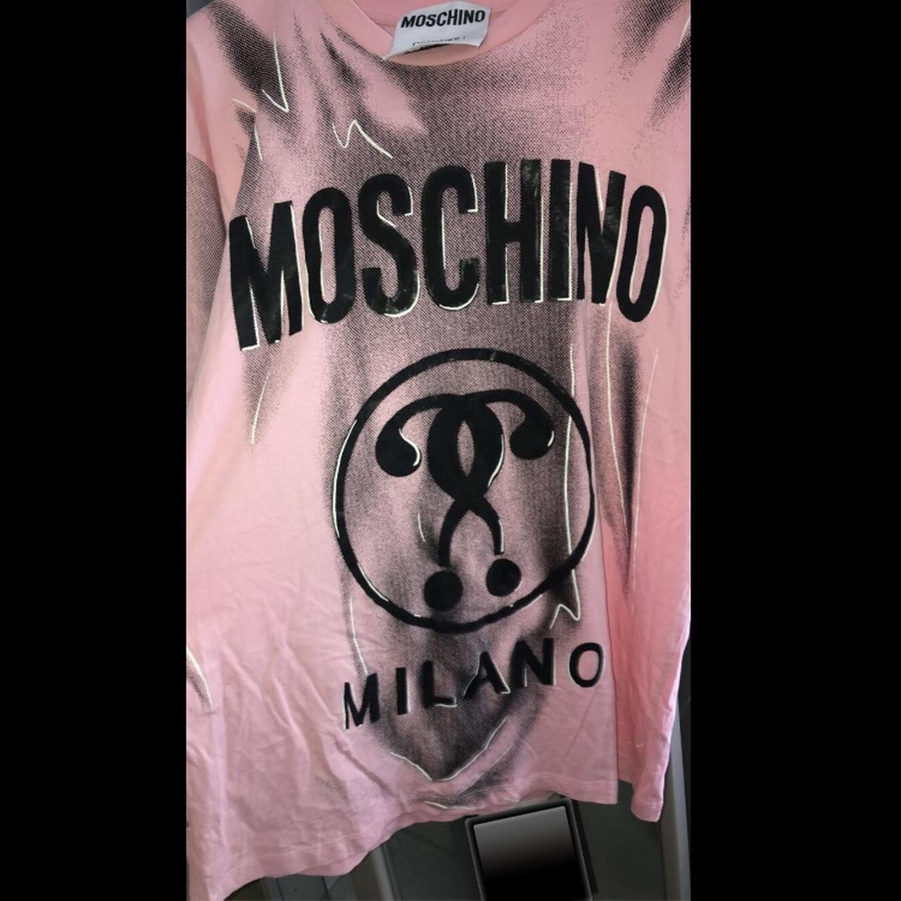 Ladies moschino t-shirt dress paid £150 it’s been... - Depop