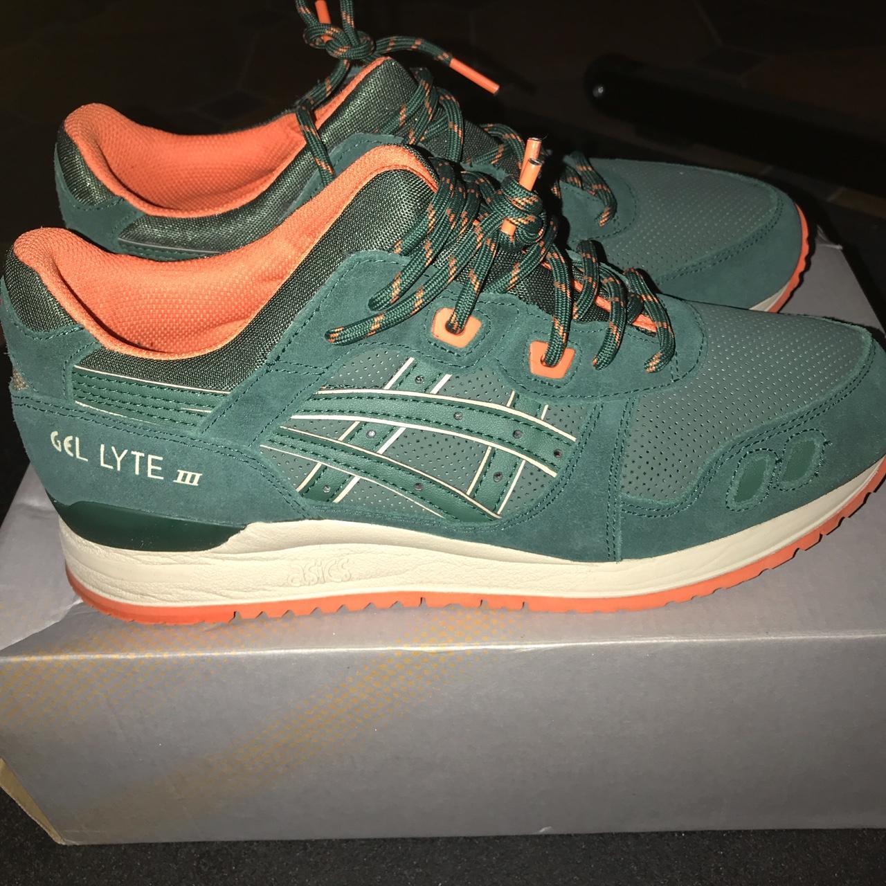 Asics gel lyte hot sale green orange