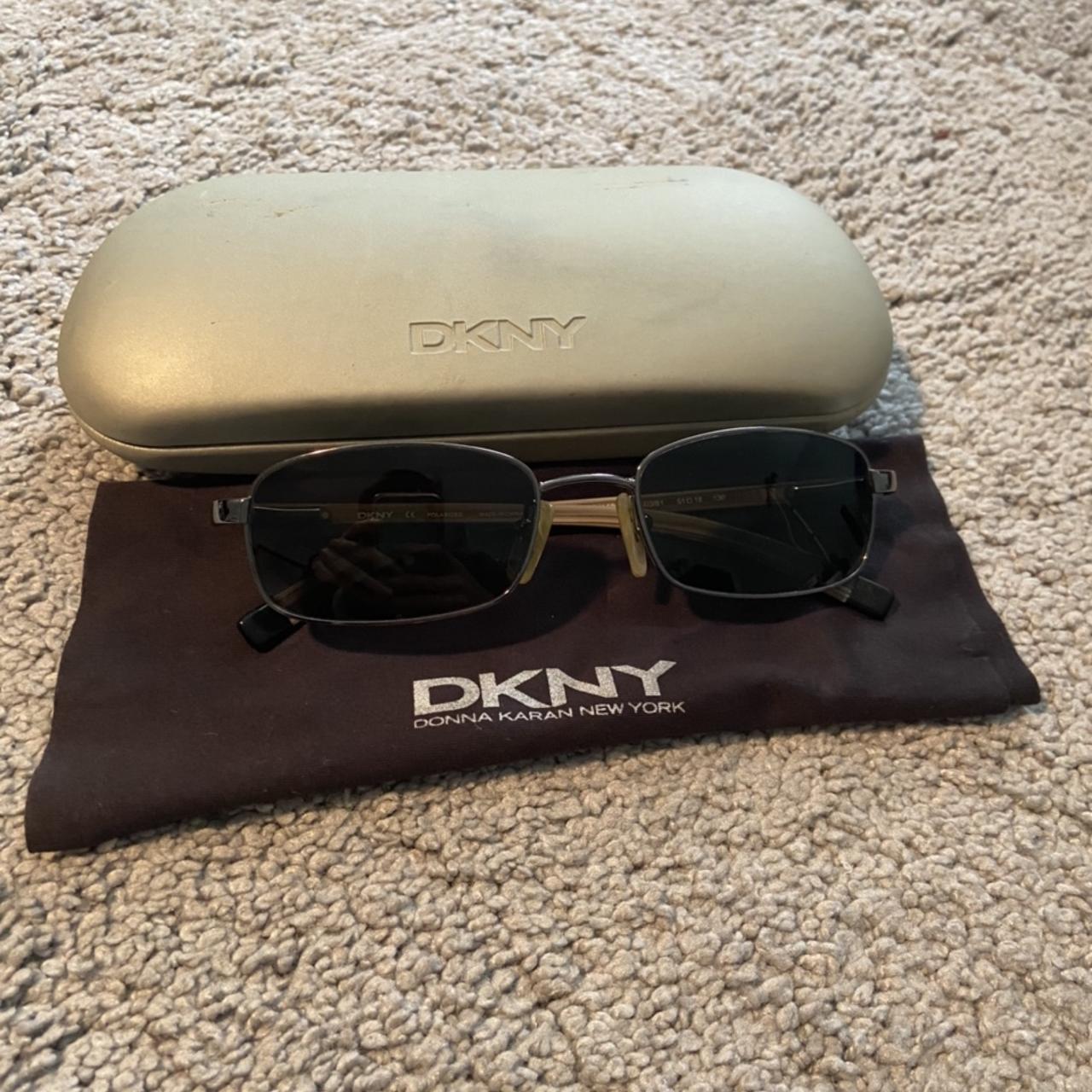 DKNY Women's Tan and Brown Sunglasses