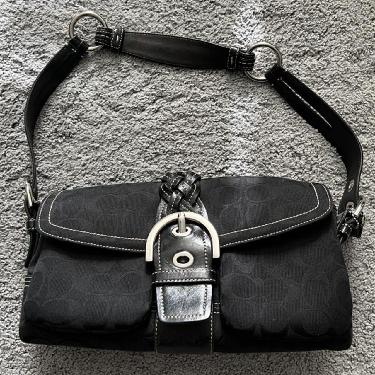 Signature sufflette cloth handbag Coach Black in Cloth - 40847994