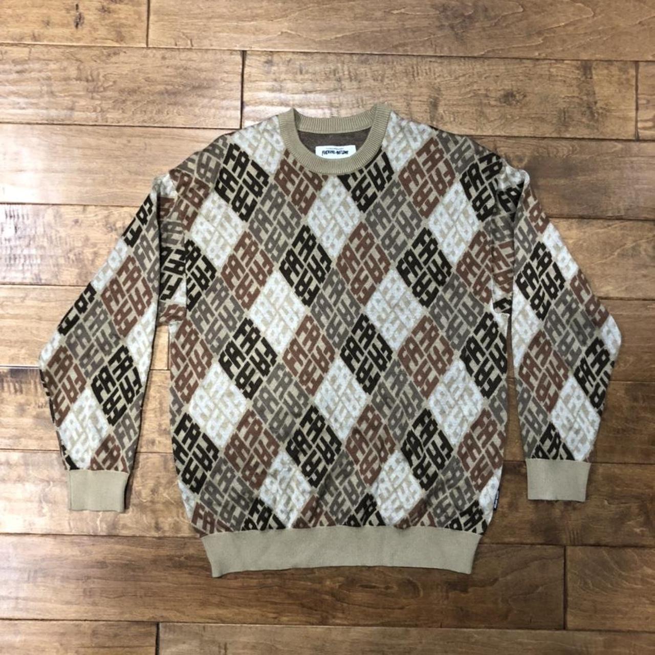 Fucking Awesome , FA Monogram Crew Neck Sweater, Size:...