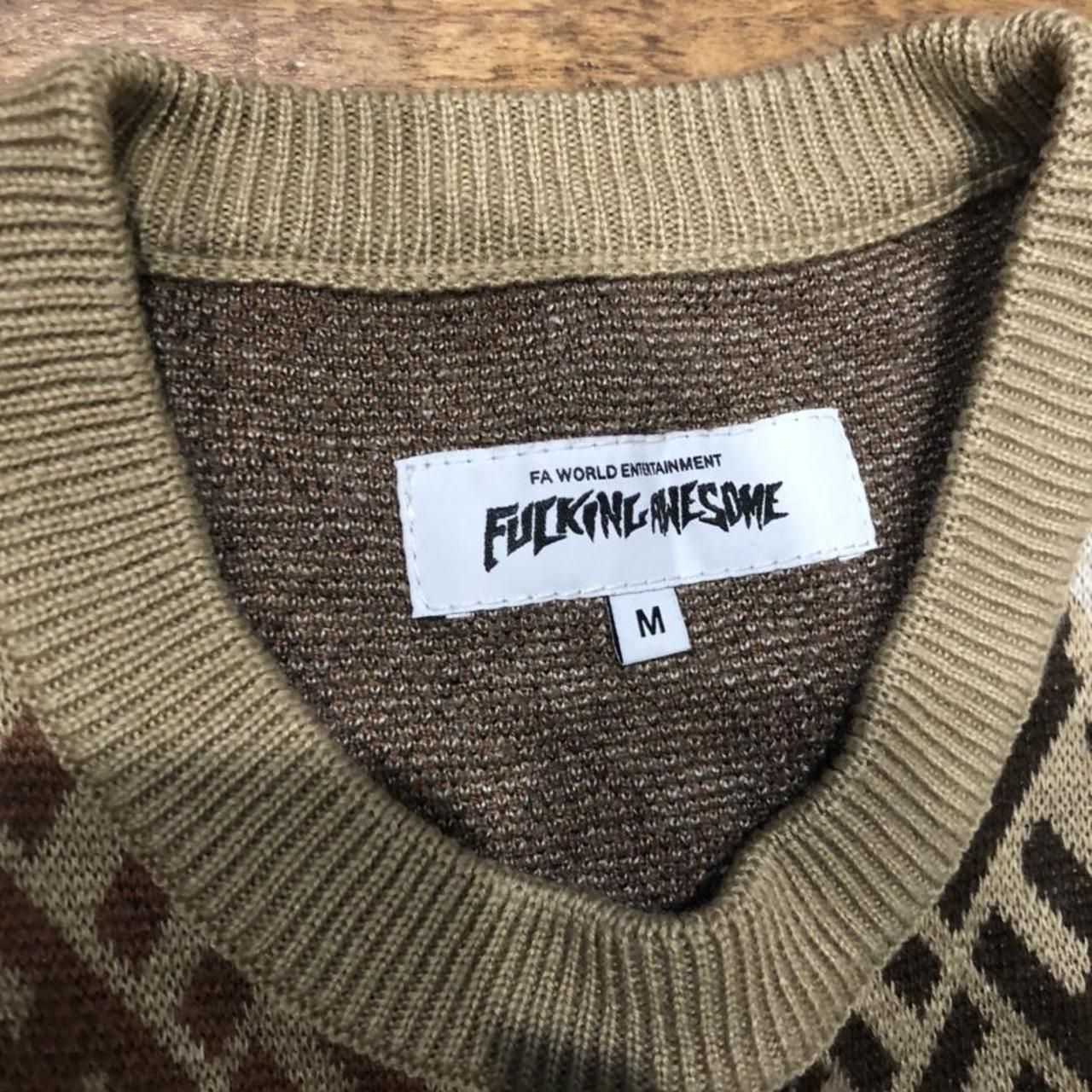 Fucking Awesome FA Monogram Crew Neck Sweater Size:... - Depop