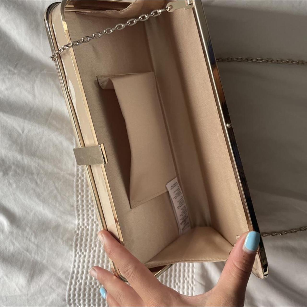 Accessorize Women's Pink and Tan Bag Depop