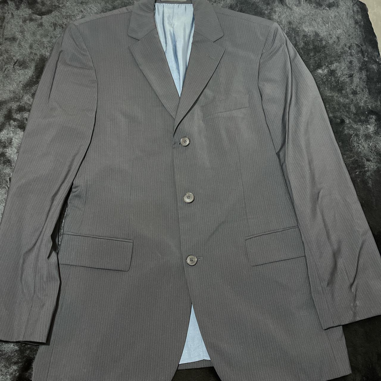 Hugo Boss Men's Black and Navy Suit | Depop