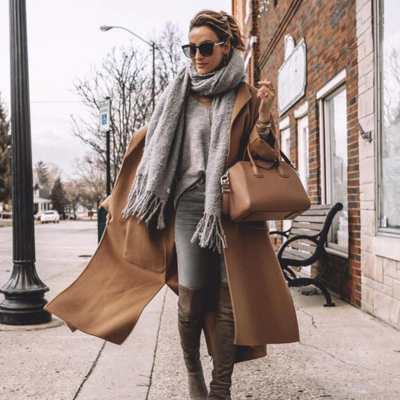 zara basic camel coat