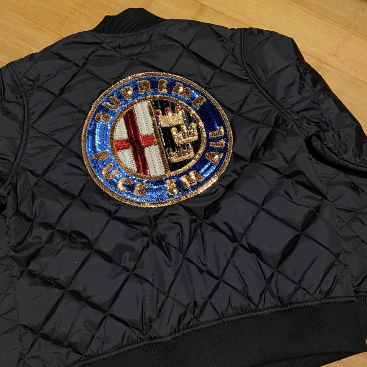 Supreme sequin patch quilted bomber online