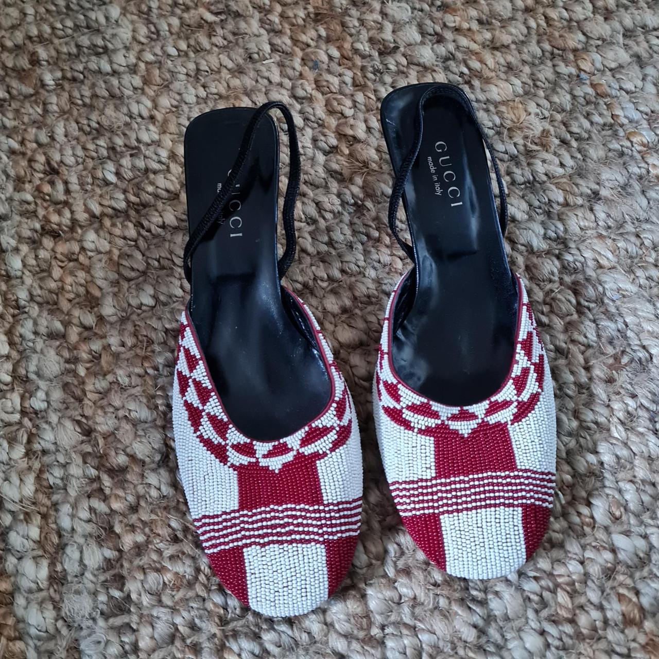 Gucci store beaded shoes