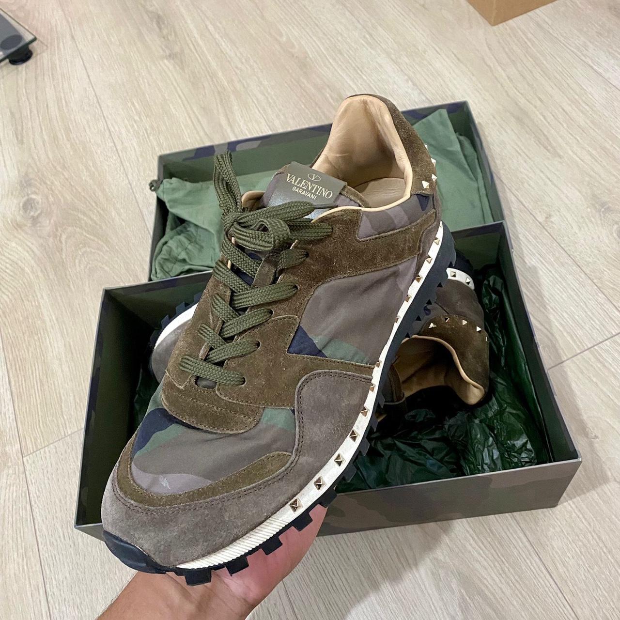 mens valentino camo trainers